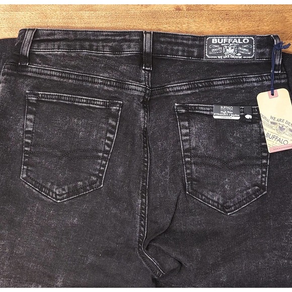 Buffalo David Bitton | Black Jayden High-Rise Straight-Cut Jeans - Women Size 29 - Picture 10 of 10